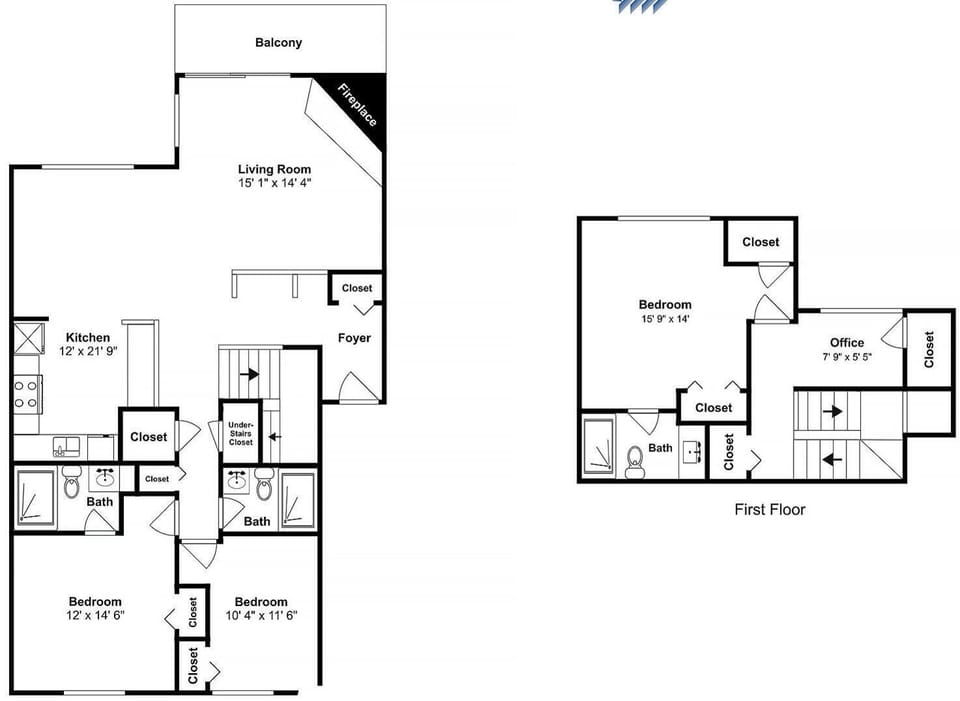 Discover your spacious multi-level retreat with three bedrooms, multiple bathrooms, and a bright living area opening to your private balcony.