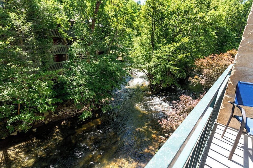 Private balcony overlooking the river.