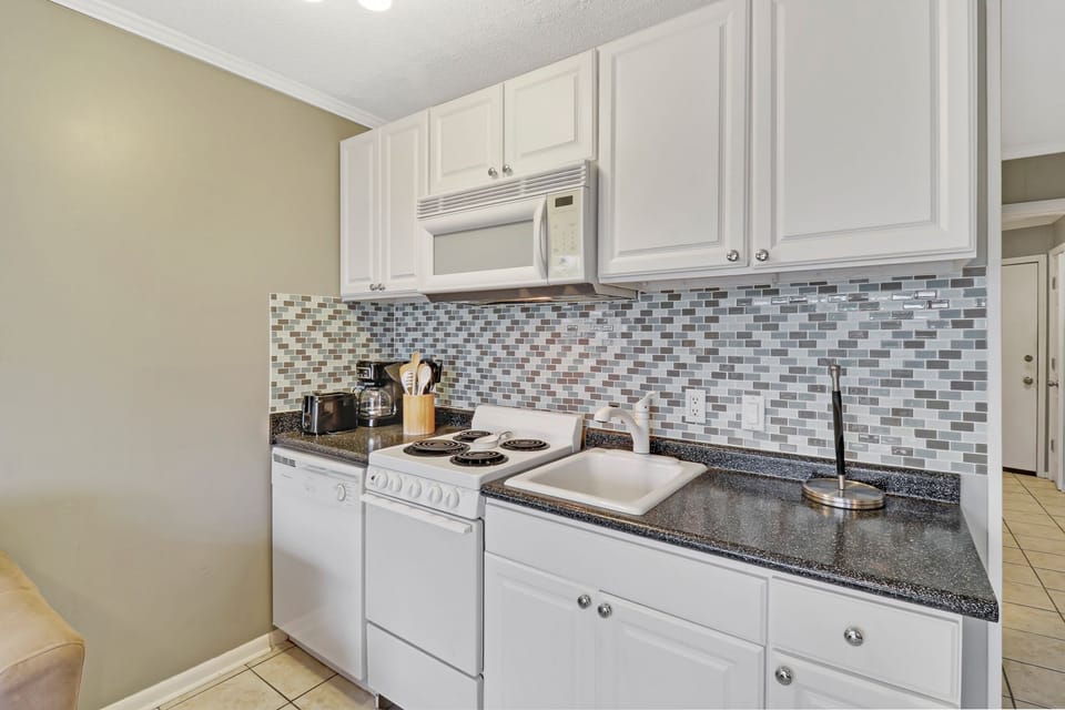 Kitchen - Everything you need in this fully equipped kitchen.  Standard drip coffeemaker.
