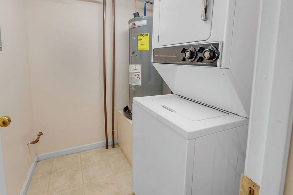 full washer and dryer provided in each individual unit