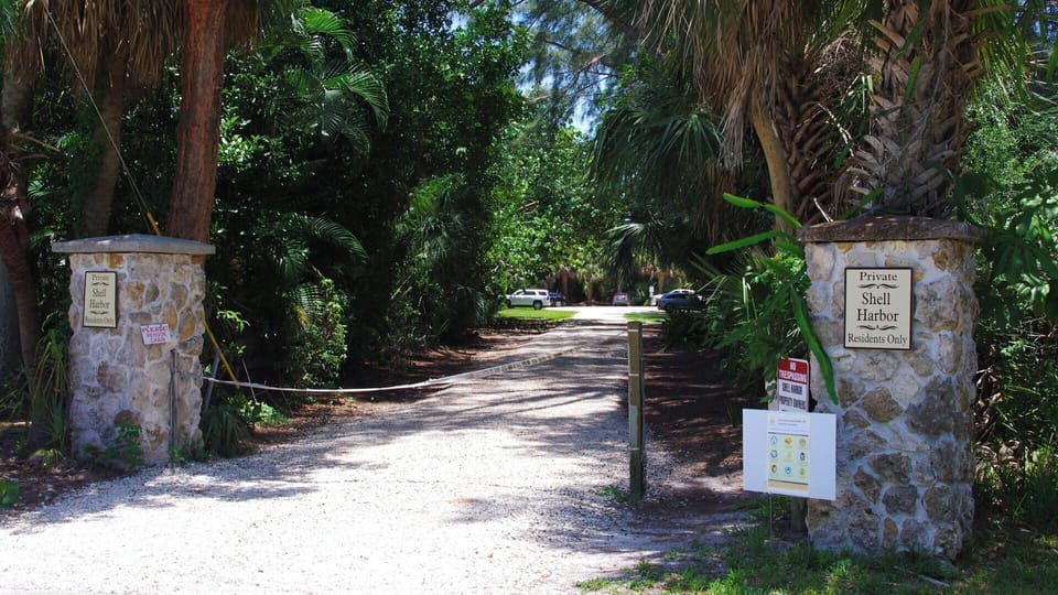 The Private Shell Harbor beach access. Permit provided.