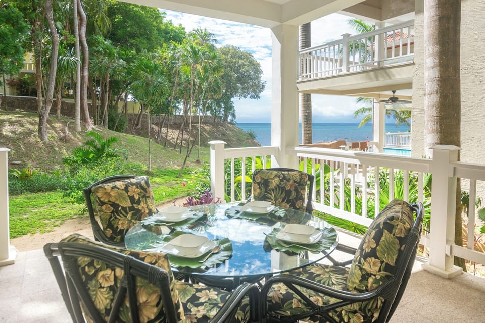 Enjoy the view from your private patio