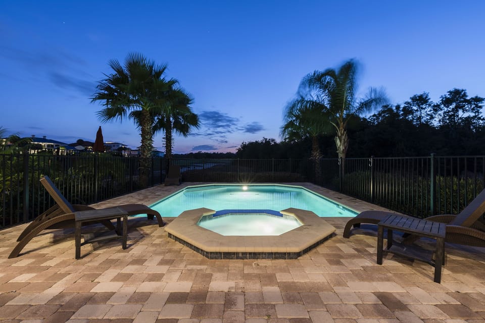 Evenings around the pool area are just magical