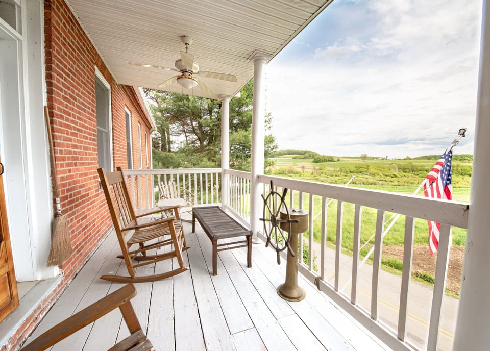 View from the second floor front porch.