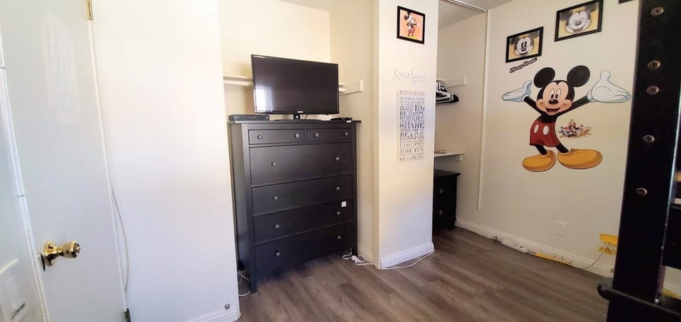 Magic Mouse Townhouse bunk room  smart TV