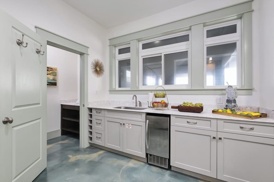 Ground Floor Kitchenette and Half Bath