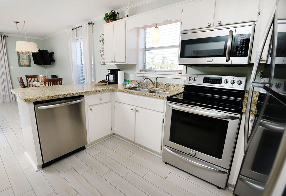 All smudge proof stainless steel appliances