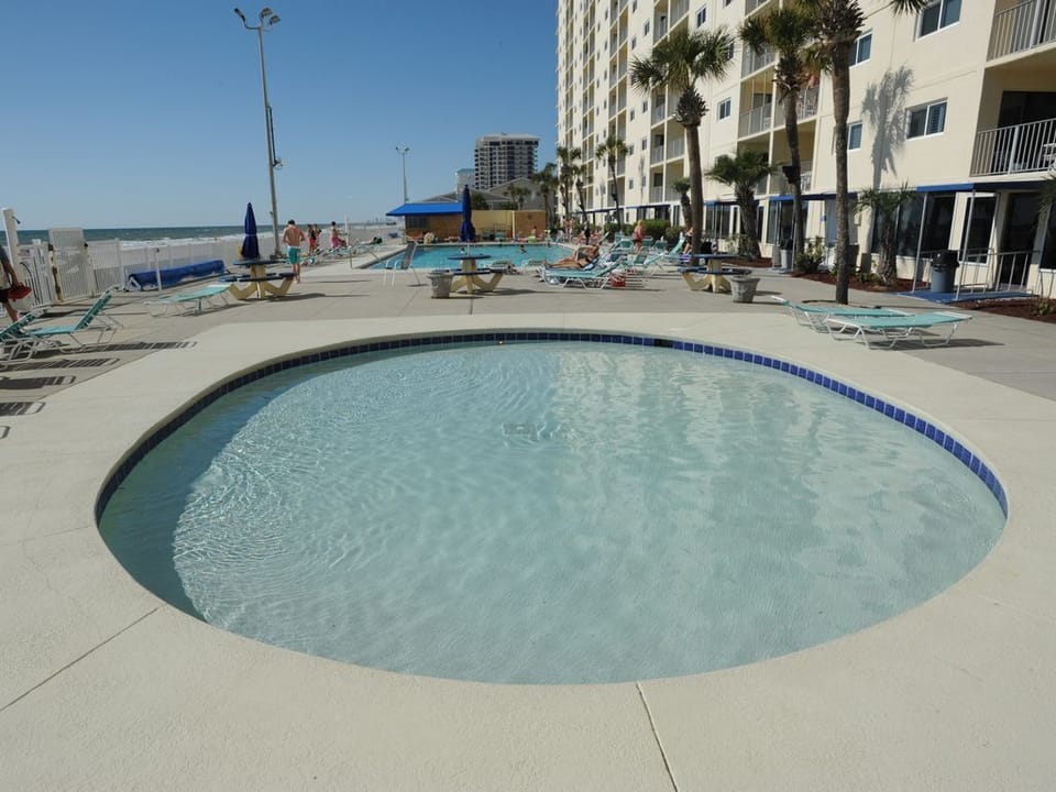 Kiddie Pool (next to large heated pool).  Another pool on other side of TikiHut