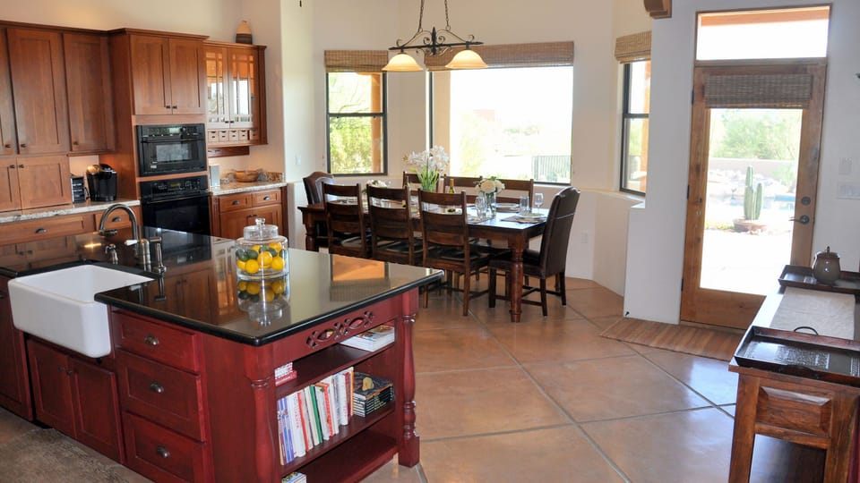 Inside and out... an exquisite backdrop for memorable vacation meals