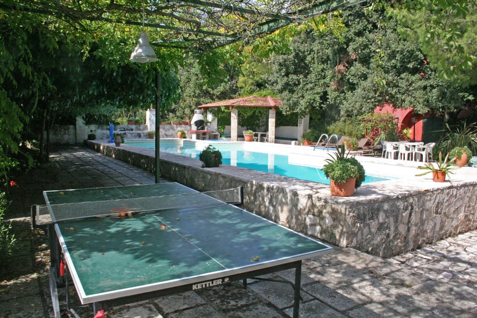 Ping pong by the pool