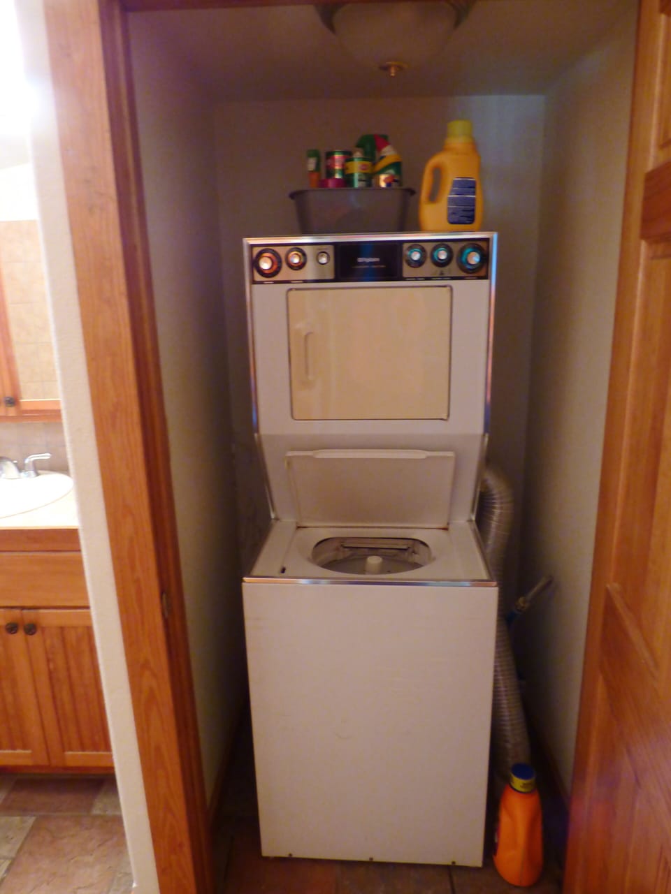 upstairs laundry closet