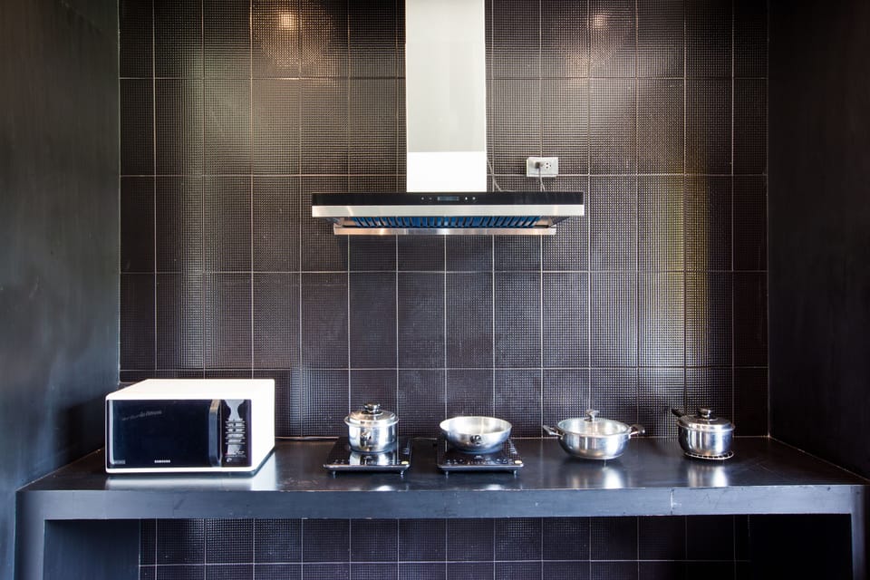 4 Bedroom Private Pool Villa | Private kitchen | Coffee/tea maker, full-size fridge, microwave, stovetop