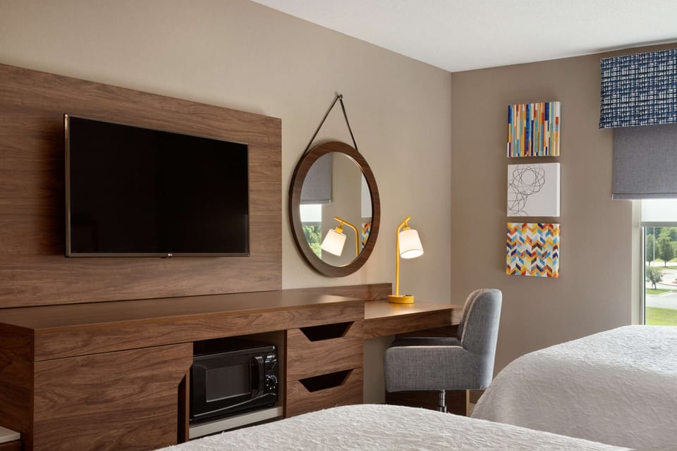 Room, 2 Queen Beds, Non Smoking | Premium bedding, in-room safe, desk, laptop workspace