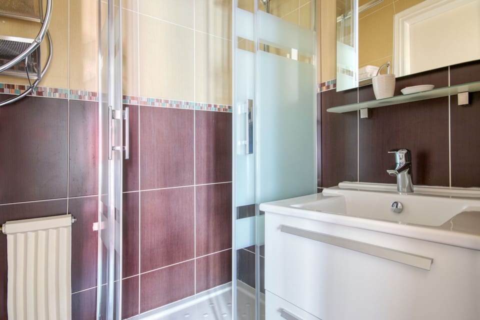 Superior Double Room | Bathroom | Shower, free toiletries, hair dryer, towels