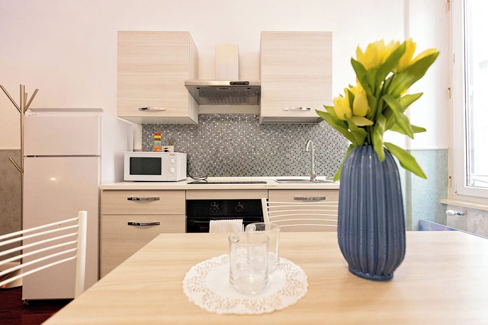 Apartment, 2 Bedrooms (Orione) | Private kitchen | Shared fridge, microwave