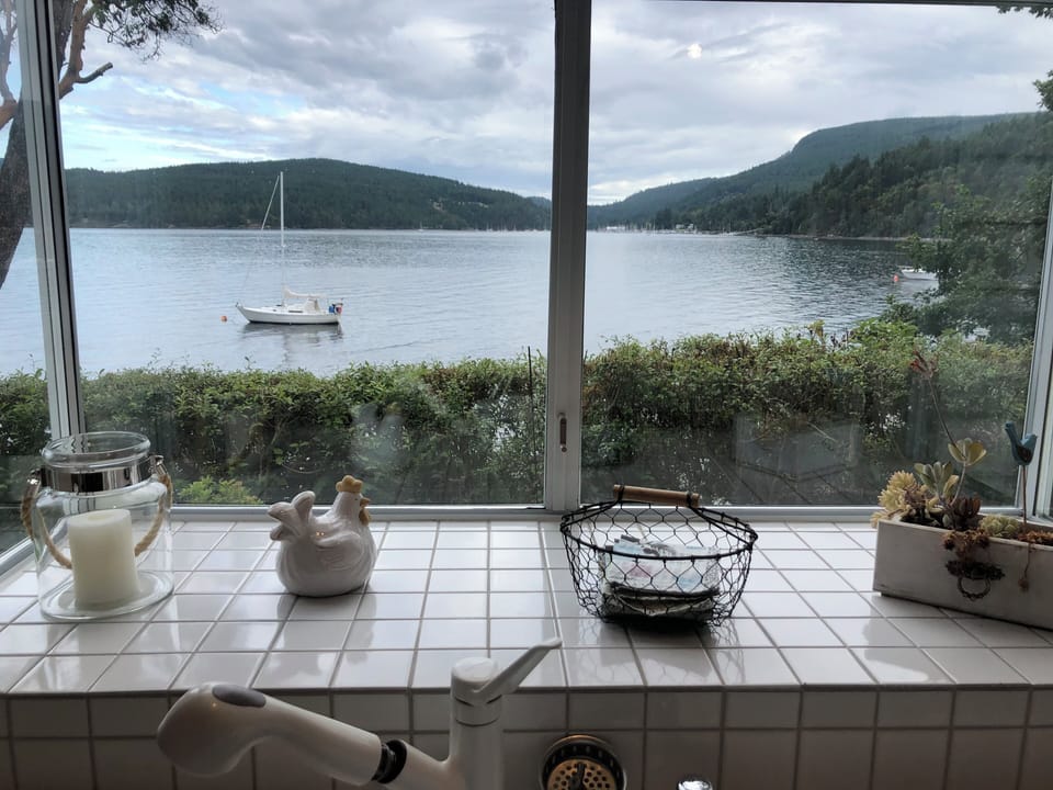 ocean view from suite kitchen sink