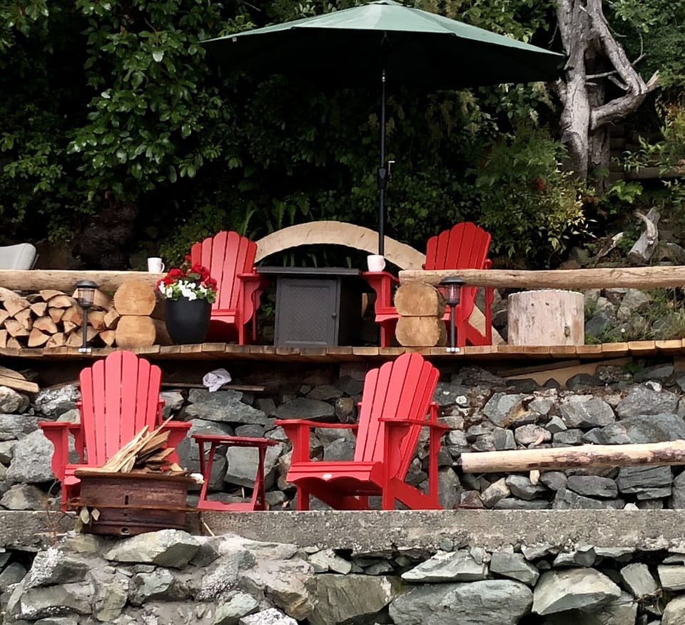 upper and lower places to site and enjoy the views