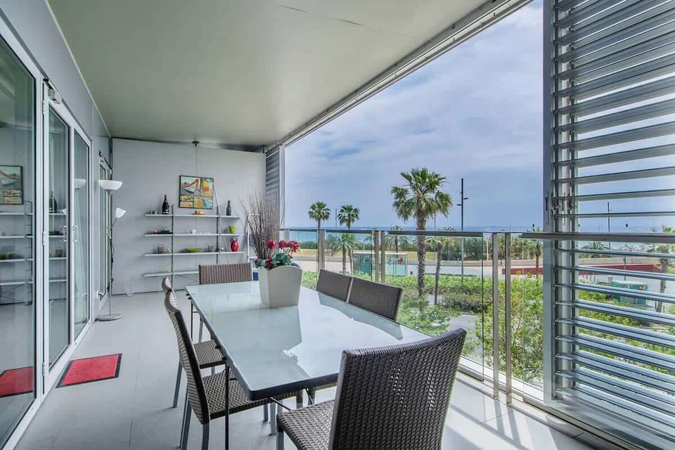 Private terrace with seaview