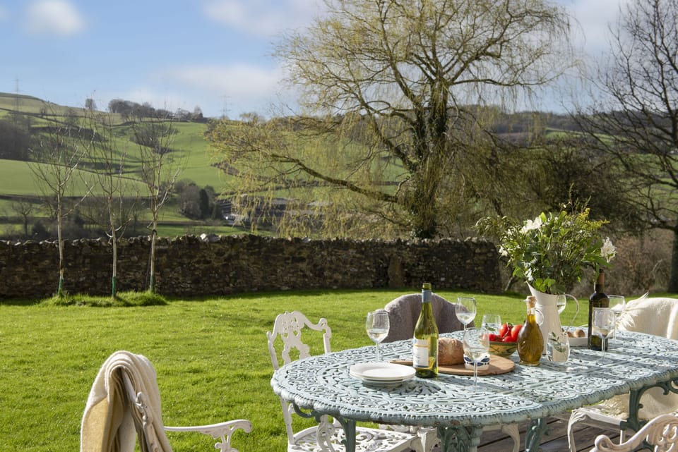 Enjoy the views whilst you dine alfresco at The Manger