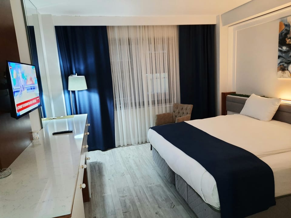 Standard Double Room, 1 Double Bed | Minibar, in-room safe, desk, laptop workspace