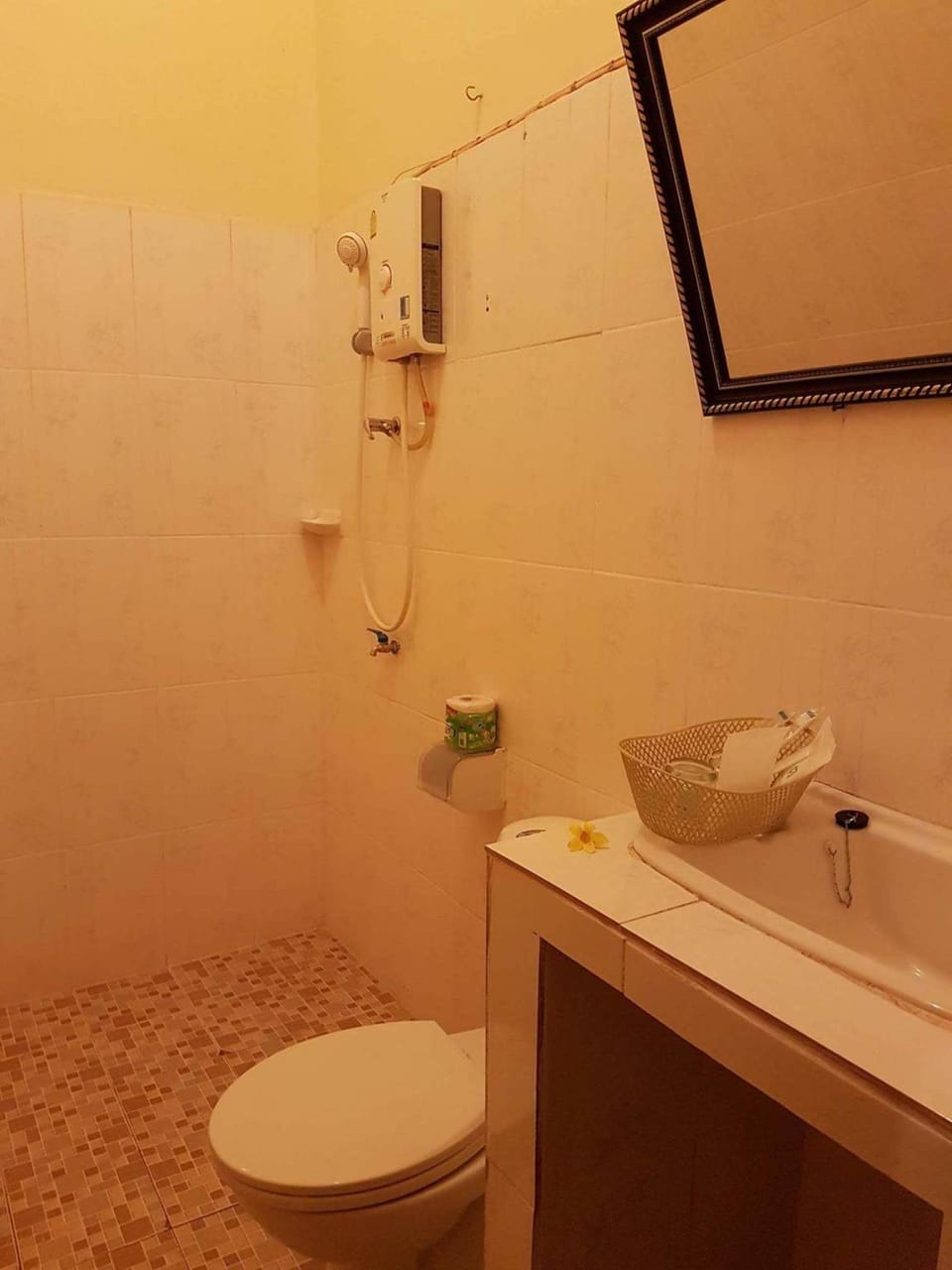 Deluxe Double Room | Bathroom | Shower, free toiletries, hair dryer, towels