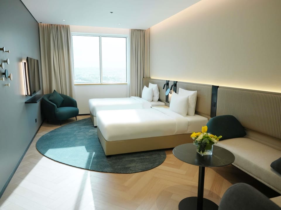 Hypo-allergenic bedding available, minibar, in-room safe, desk