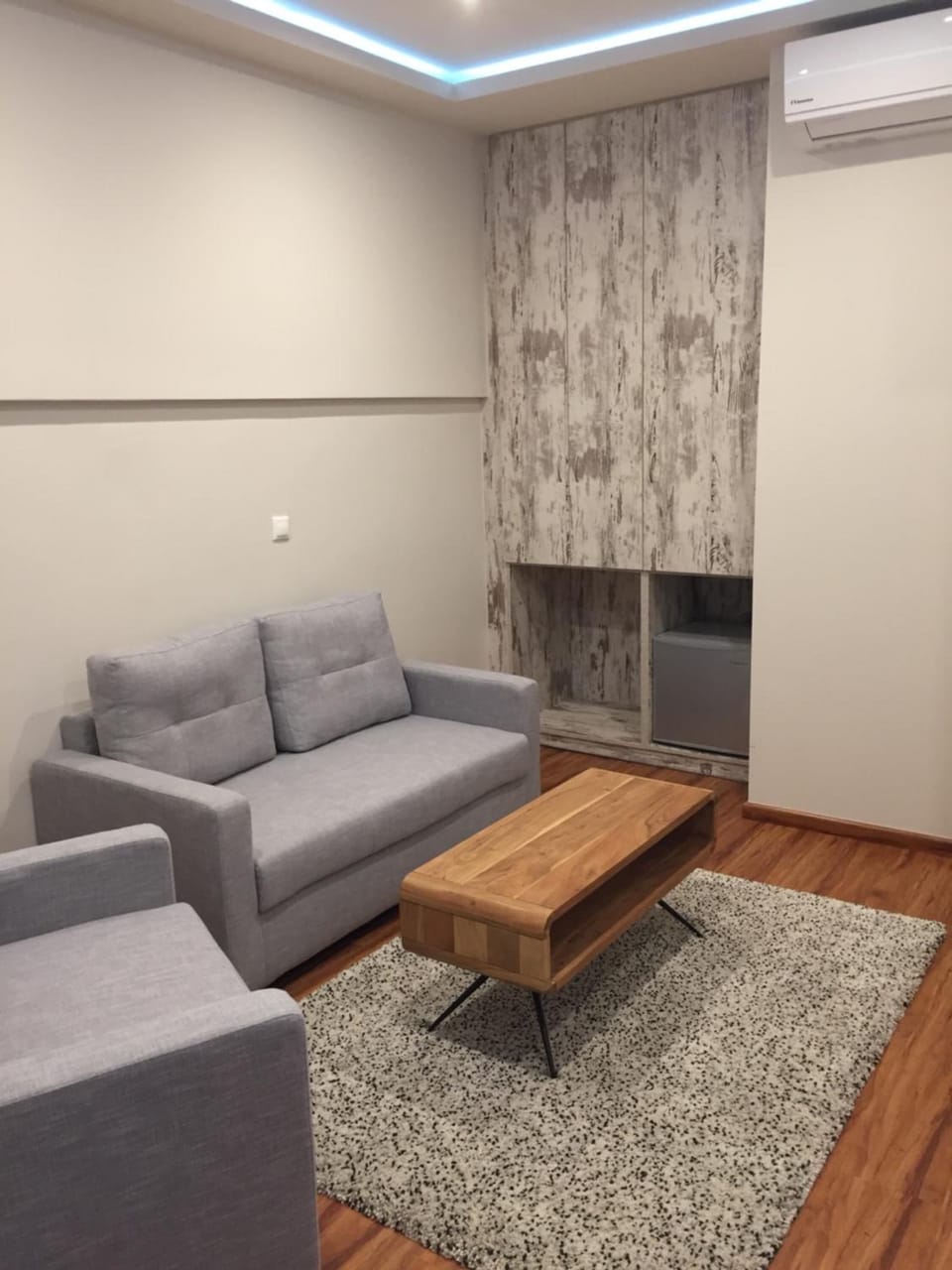 40-inch flat-screen TV with cable channels, TV