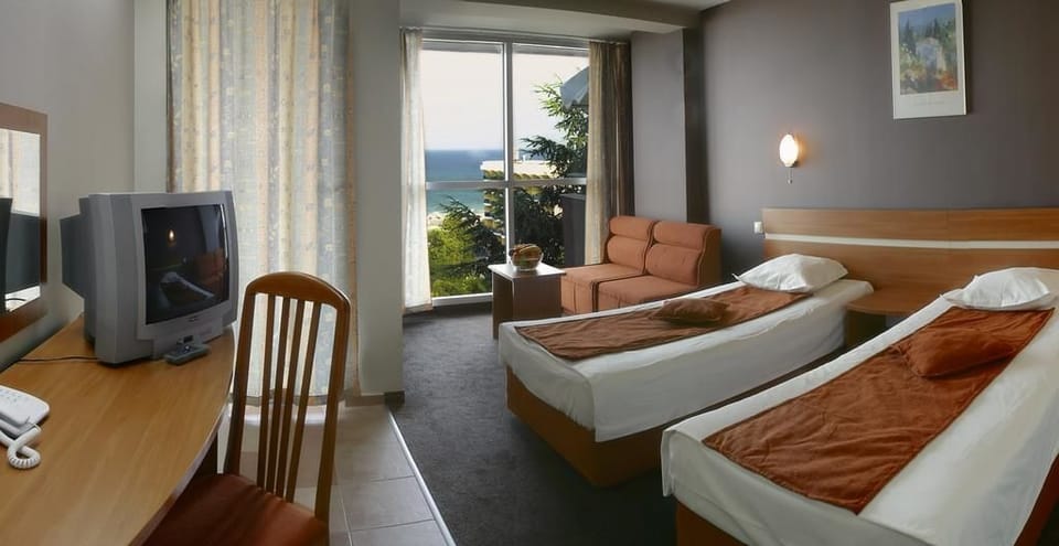 Standard Double Room, Park View | Minibar, in-room safe, desk, iron/ironing board