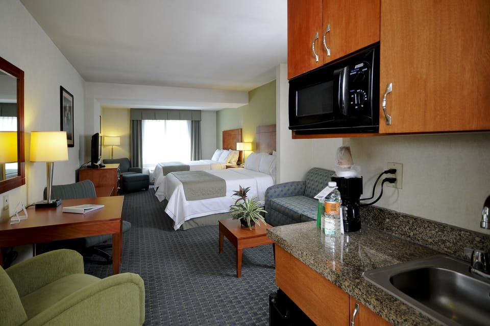 Suite, 2 Queen Beds | In-room safe, desk, iron/ironing board, WiFi (free)