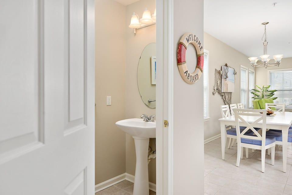 Half Bath off of Kitchen