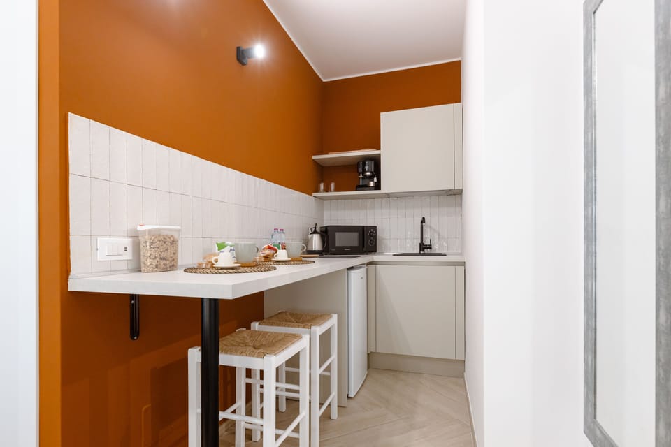 Apartment | Private kitchen | Fridge, microwave, coffee/tea maker