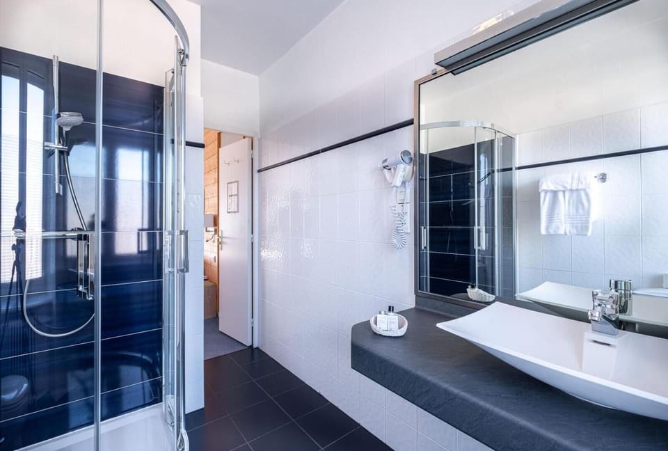 Free toiletries, hair dryer, towels