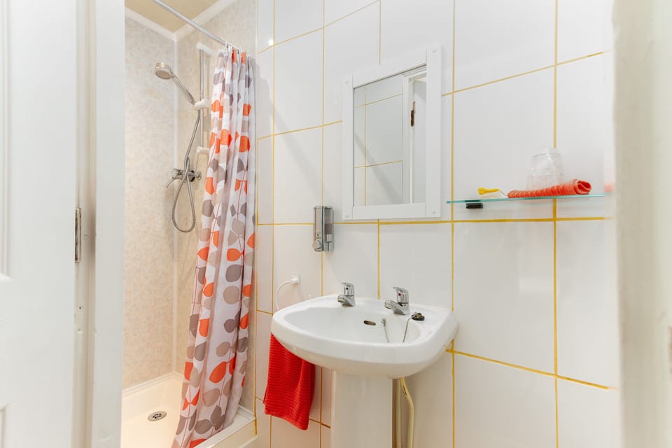 Single Room (Room 6) | Bathroom | Shower, free toiletries, hair dryer, towels