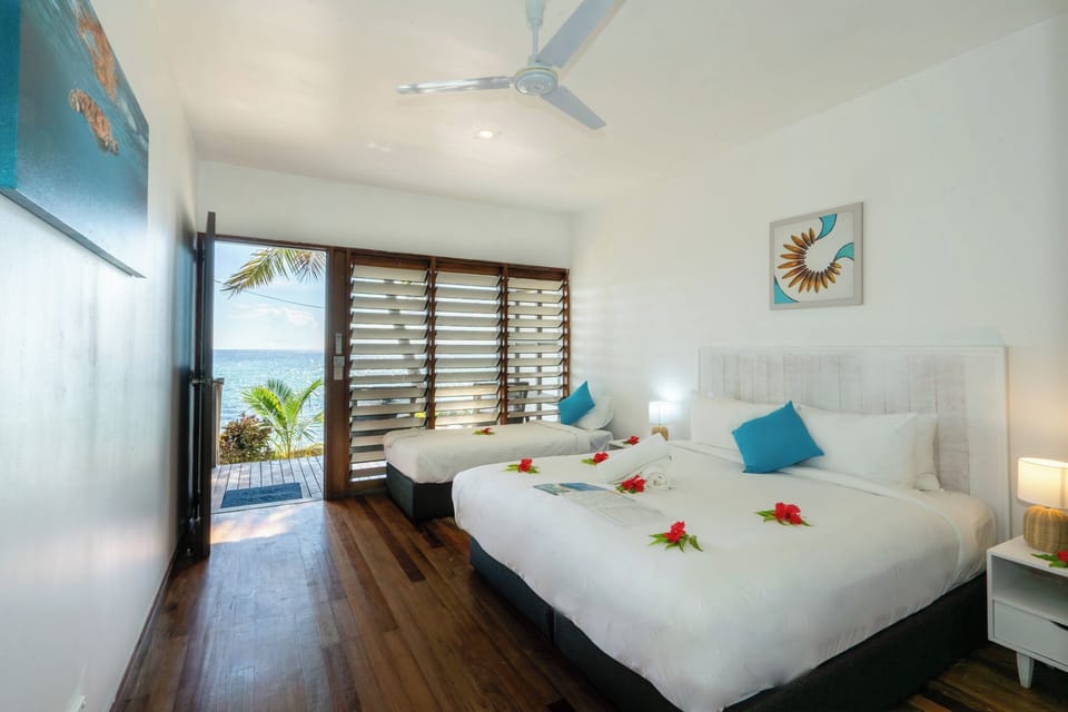 Ocean View Twin Room | In-room safe, individually decorated, individually furnished, bed sheets