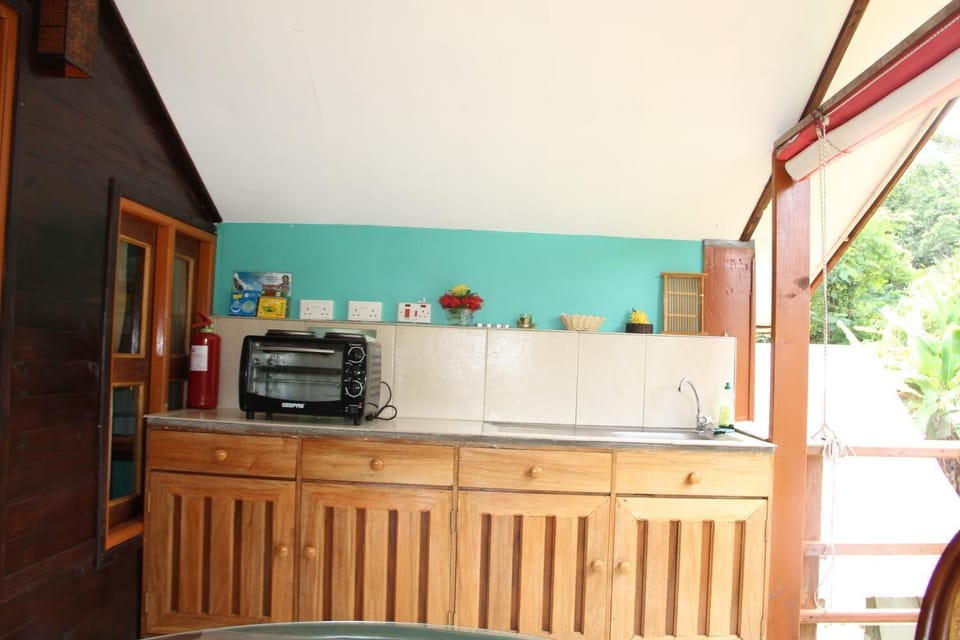 Room, Balcony | Private kitchen