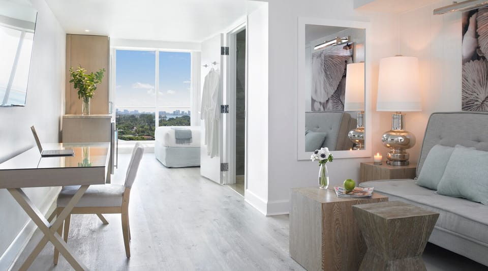 Egyptian cotton sheets, premium bedding, down comforters, minibar