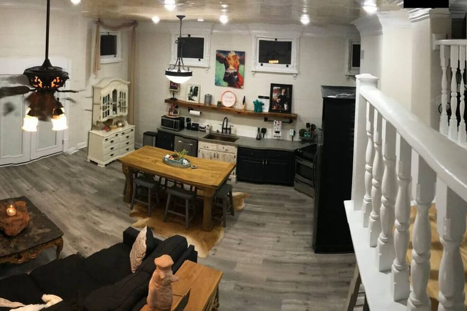 Loft, Living, Dining, Kitchen & Deck overlooking Bayou