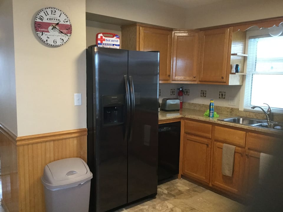 Well equipped kitchen with all cooking/serving utensils; first aid and fire ext.