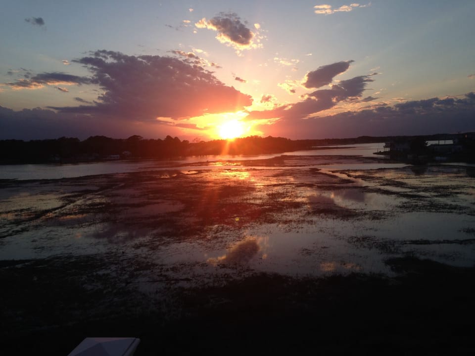 Sunset View from Upstairs Balcony
