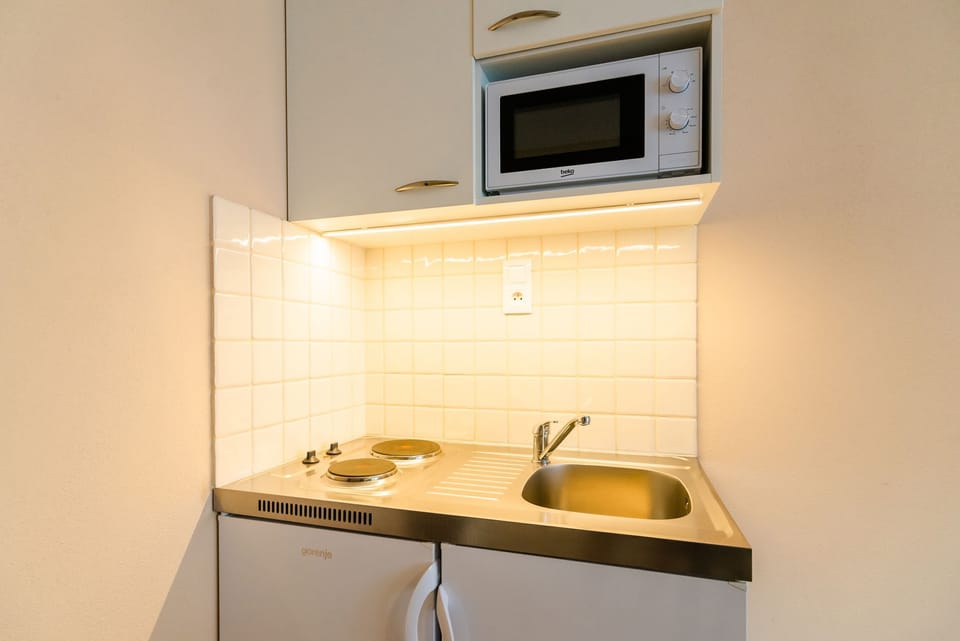 Comfort Apartment, 2 Bedrooms (1) | Private kitchenette | Fridge, microwave, stovetop, electric kettle