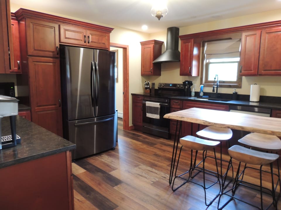 New Cherry Kitchen w/Hickory Floors