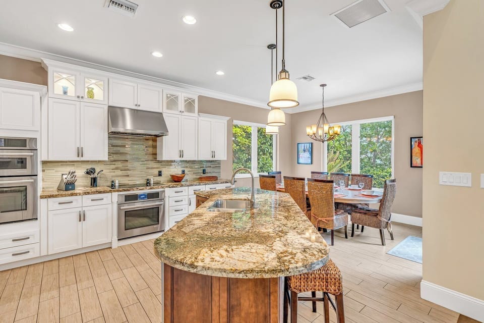 Fully equipped kitchen at M12 Florida Keys home.