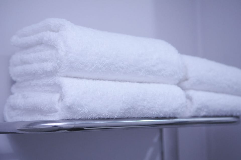 Free toiletries, hair dryer, towels