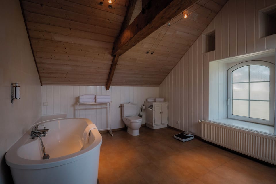 Family Duplex | Bathroom | Designer toiletries, hair dryer, bathrobes, slippers