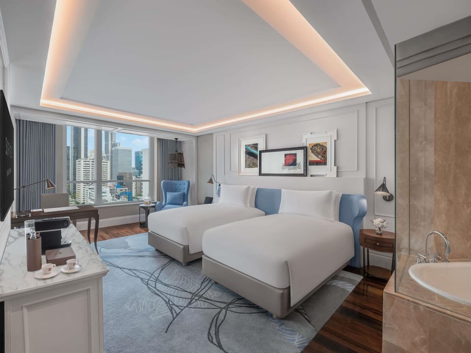 LUXURY ROOM CLUB MILLESIME, 2 Single Beds | Premium bedding, down comforters, Select Comfort beds, minibar