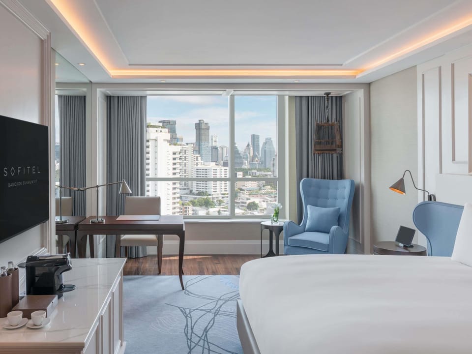 Premium bedding, down comforters, Select Comfort beds, minibar