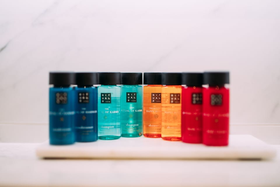 Deluxe Double Room | Bathroom | Separate tub and shower, hair dryer, towels, soap