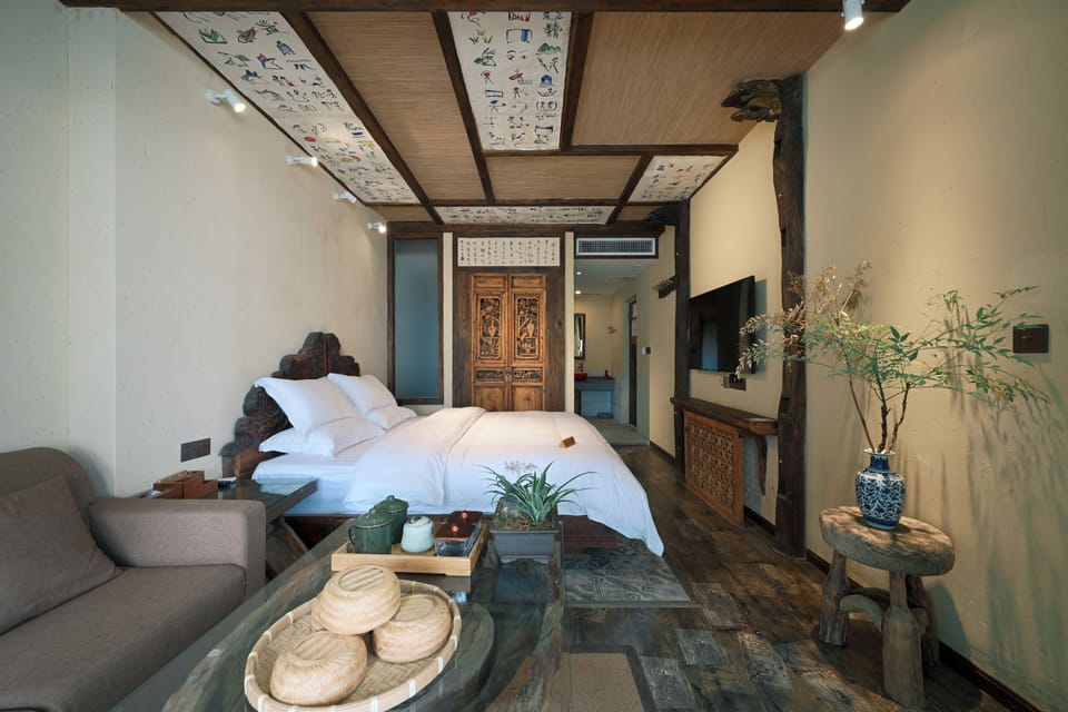 Romantic garden view queen bed room | Minibar, blackout drapes, soundproofing, iron/ironing board (on request)