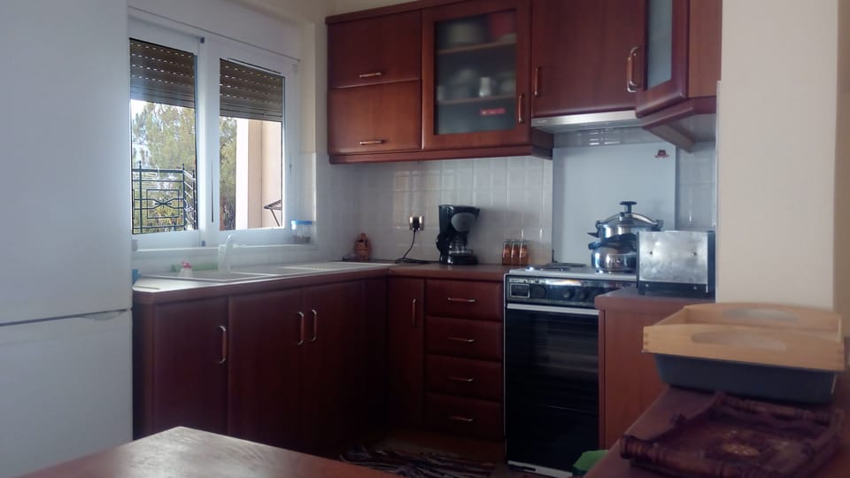 Panoramic Villa, 2 Bedrooms, Private Pool, Sea View | Private kitchen | Espresso maker, coffee/tea maker, full-size fridge, microwave