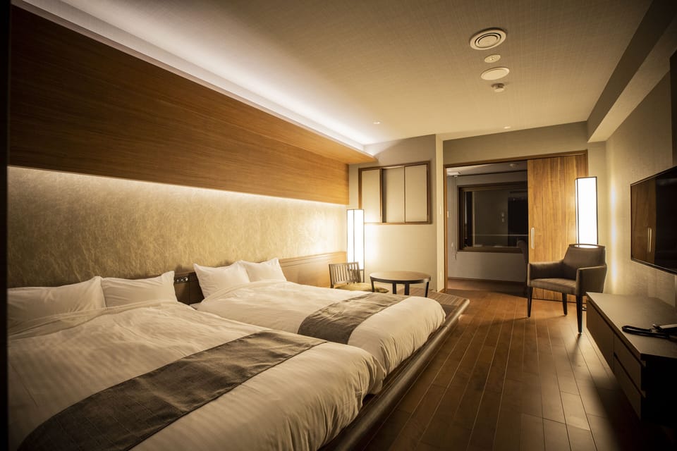 Deluxe Twin Room, Open-Air Bath and Ocean View - Non Smoking | In-room safe, free WiFi, bed sheets